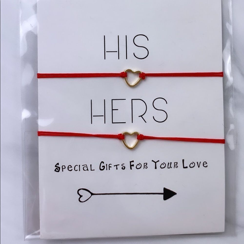 RED His & Hers Matching Rope Bracelets - Picture 9 of 11